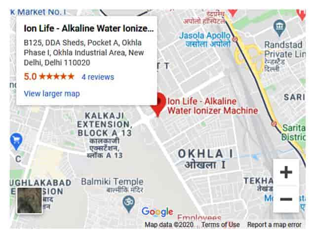 Ionlife location map